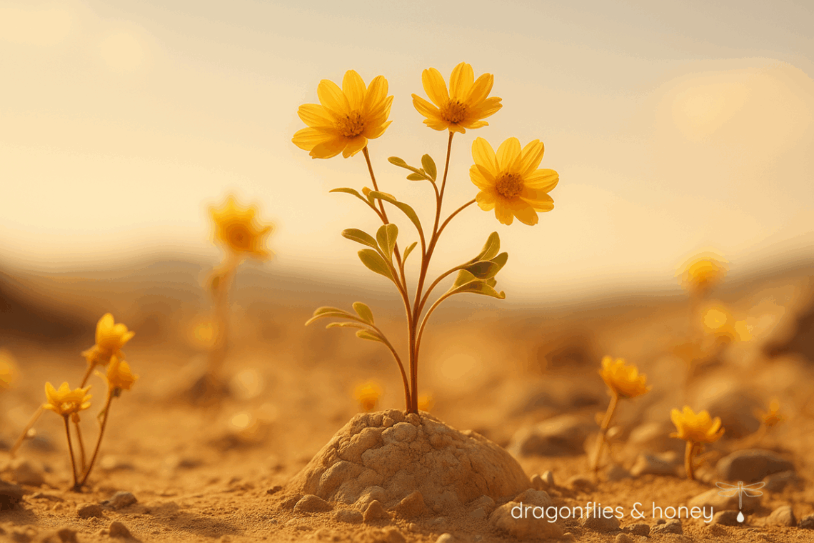 yellow wildflower symbolizing little wins and quiet growth