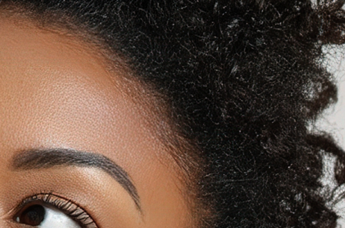 Brow of Black woman with skeptical expression