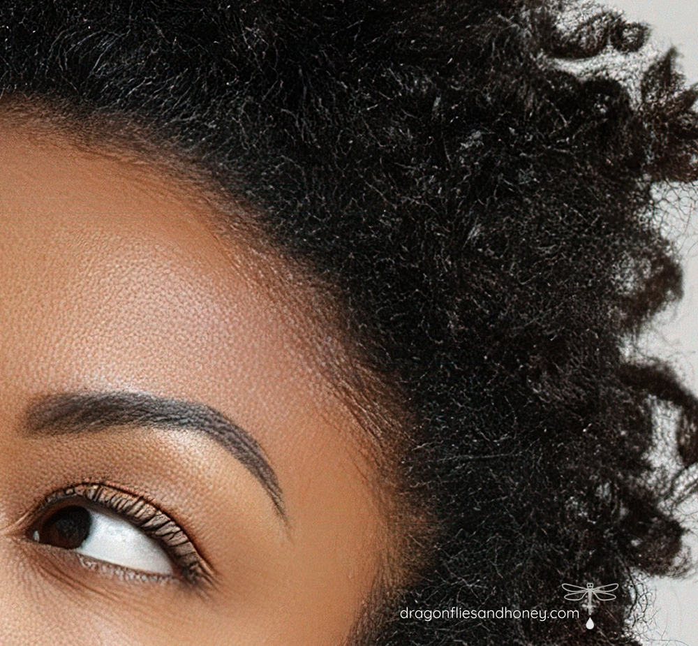 Brow of Black woman with skeptical expression